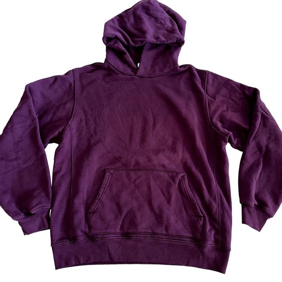 MadHappy Society Purple Burgundy Maroon Long Sleeve Fleece Hoodie Medium M - Picture 1 of 7